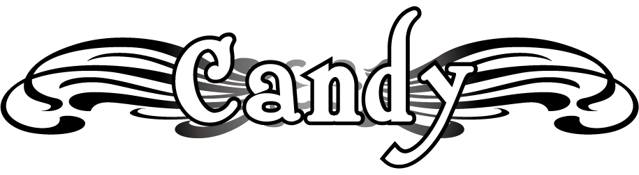 ロックバンド　candy（キャンディ）のロゴ